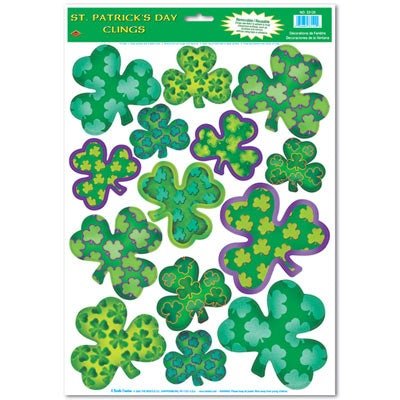 Beistle 33129 St Patrick's Day Clings 12" x 17"