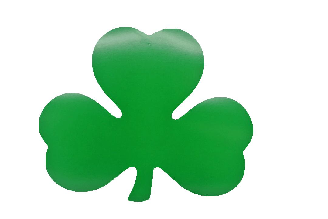 Beistle 33760-12 Printed Shamrock Cutout 12"