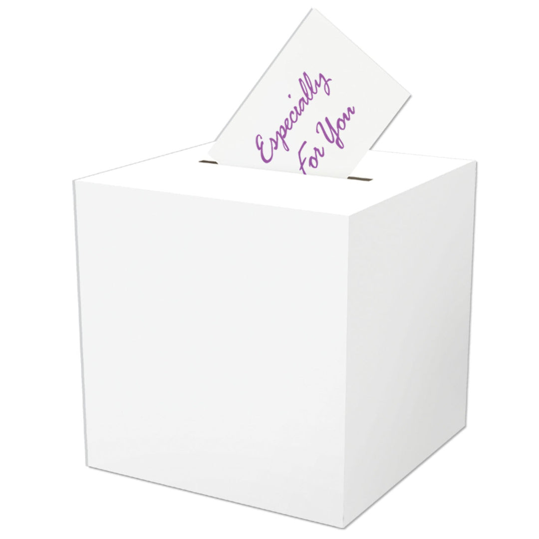 Beistle 50359 12" x 12" All Purpose White "Receiving Box"