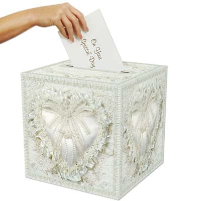 Beistle 50360 12" x 12" Wedding Card Box