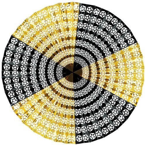 Beistle 50448-BKGD 48" Metallic Stars Fan