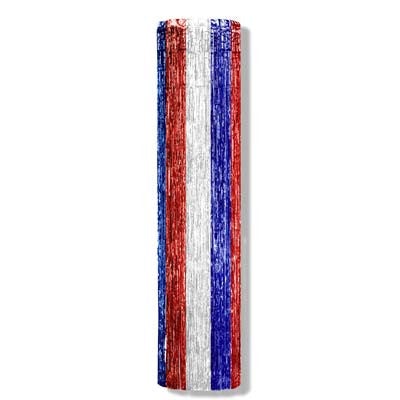 Beistle 50515-RWB 8' x 1' RWB Metallic Column