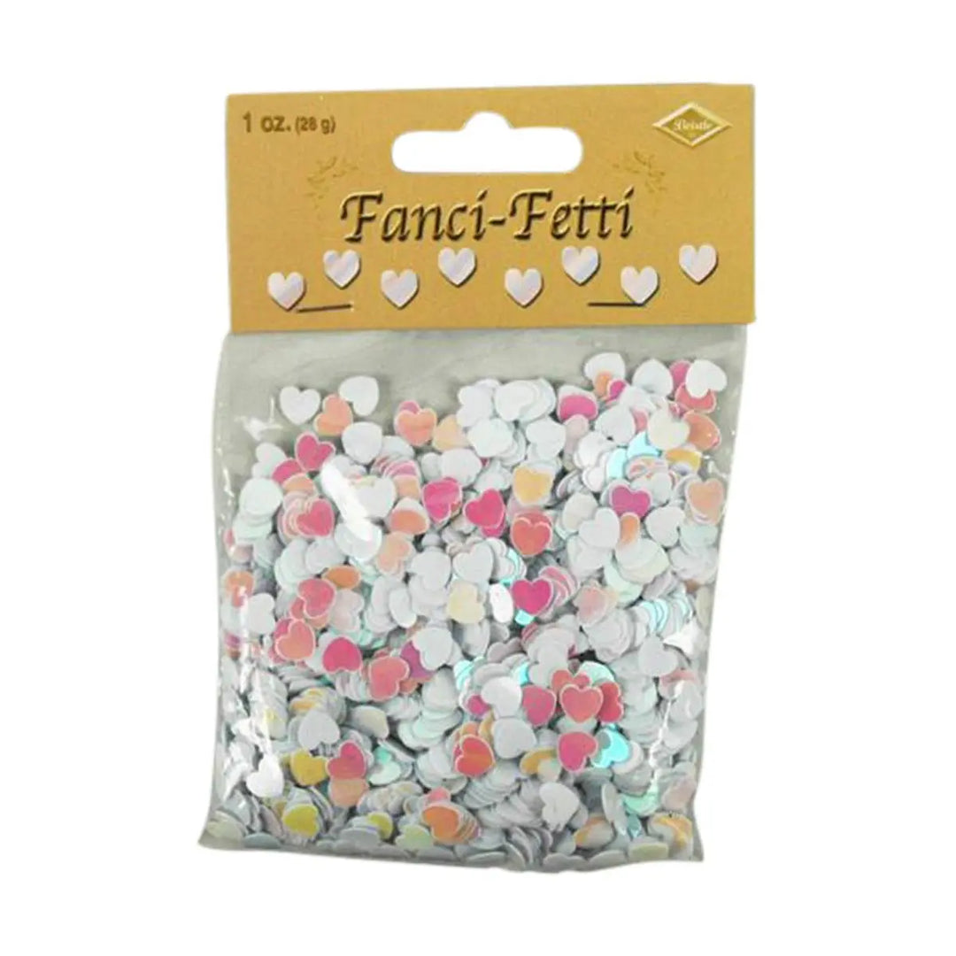 Beistle 50622-OP Fanci-Fetti Opalescent Hearts
