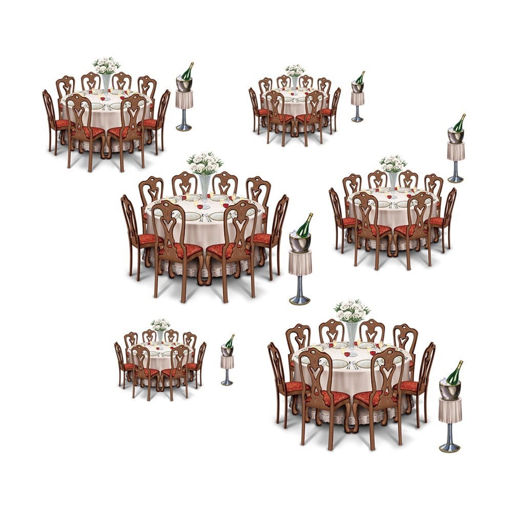 Beistle 52021 Insta-Theme Dining Props