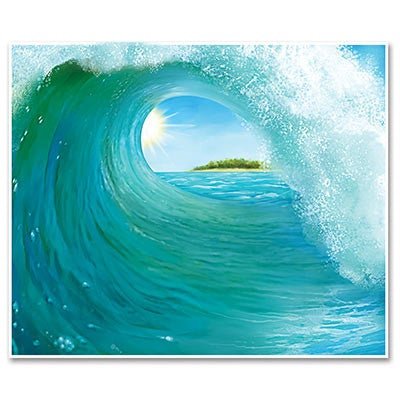 Beistle 52151 Surf Wave Insta-Mural 5' x 6'