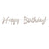 Beistle 53385-S Silver Foil Happy Birthday Streamer 9" x 5'