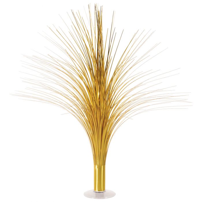 Beistle 53929-GD 19" Gold Metallic Spray Centerpiece