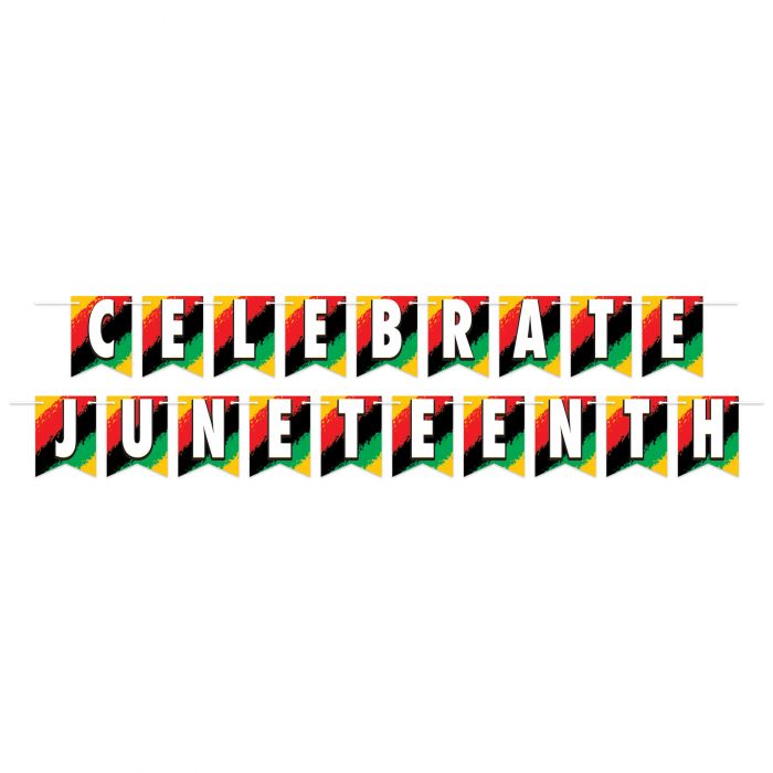 Beistle 53954 Celebrate Juneteenth Streamer 6" x 8'