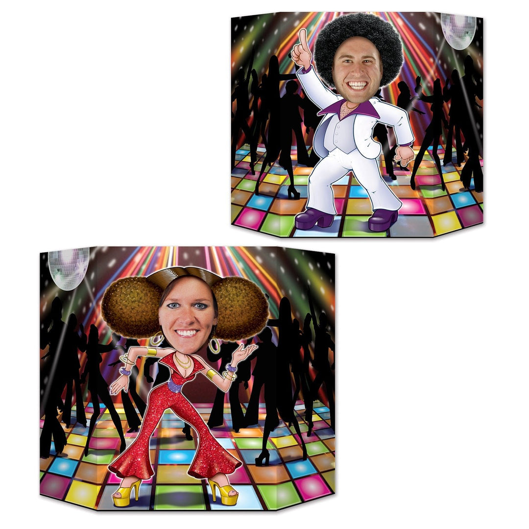 Beistle 54617 Disco Couple Photo Prop 37" x 25"