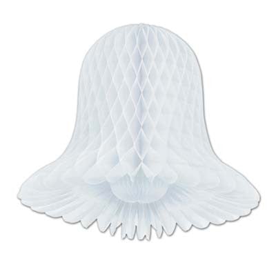 Beistle 55011-W 2 Count White Tissue Westminster Bell 11"