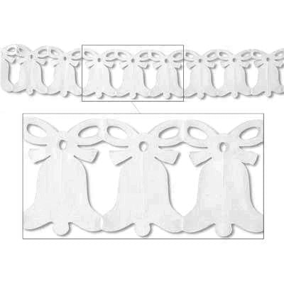 Beistle 55261-W Westminster Bell Garland 8" x 12'