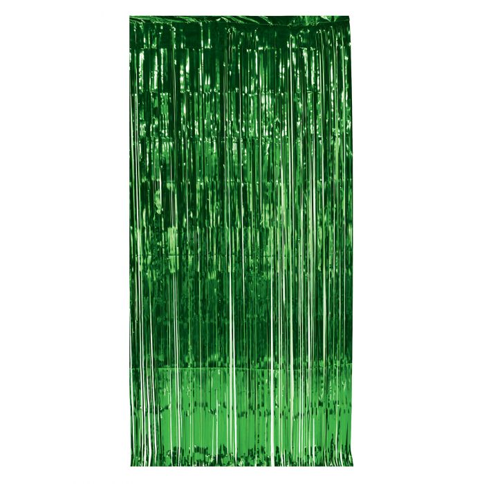 Beistle 55410-G 3' x 8' Green Metallic Curtain