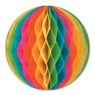 Beistle 55612-MC 12" Multi-Color Tissue Ball