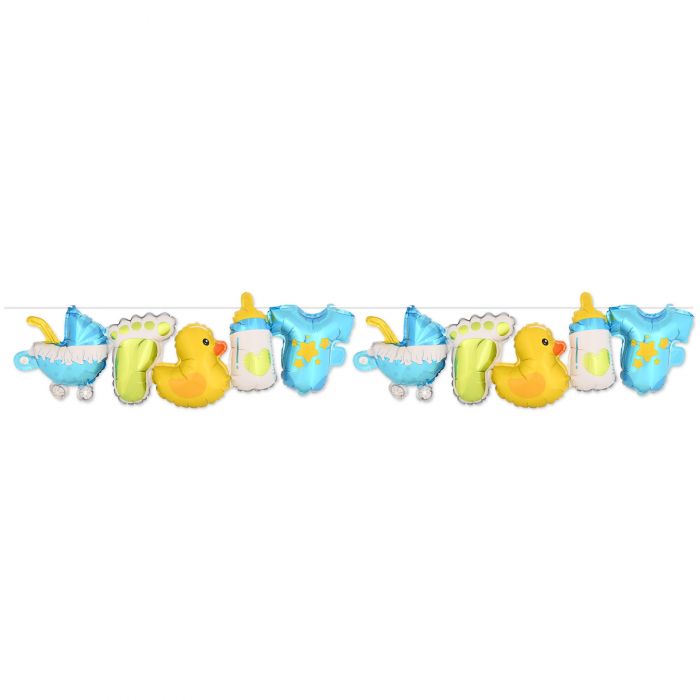 Beistle 56065 Boy Balloon Streamer 9.5" x 5'