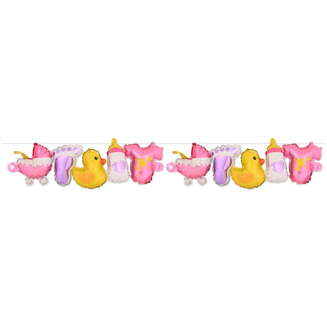 Beistle 56070 Girl Balloon Streamer 9.5" x 5'