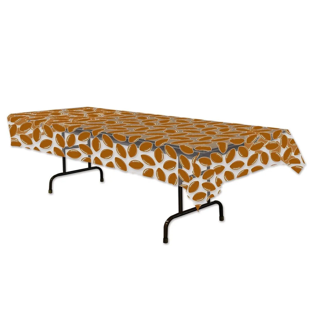 Beistle 57024 54"X108" Plastic Football Table Cover