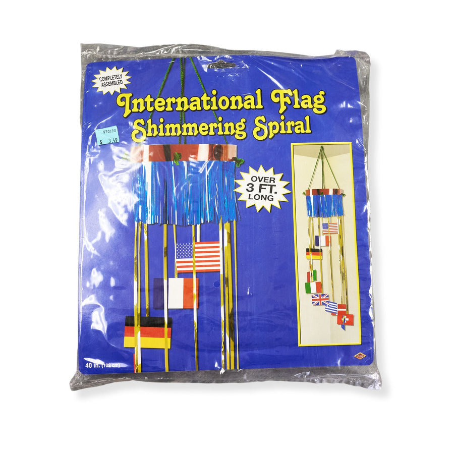 Beistle 57439 40" International Flag Shimmering SpiralShopAtDean