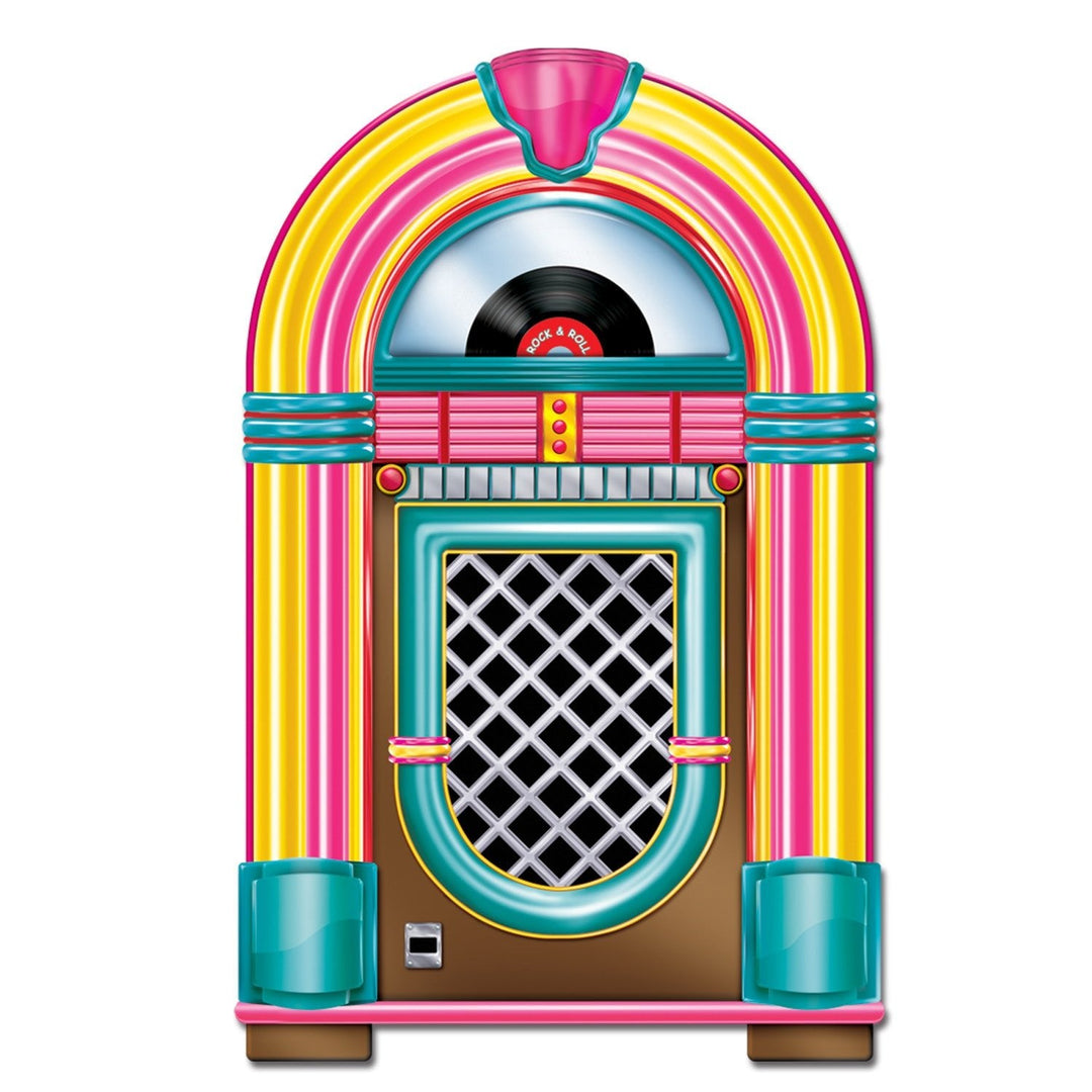 Beistle 57463 36" Neon Jukebox Cutout