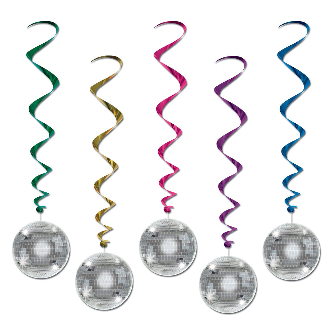 Beistle 57610 Disco Ball Whirls 5/Pack