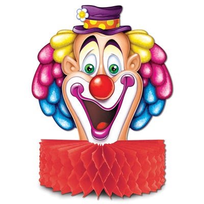 Beistle 57705 10" Clown Centerpiece