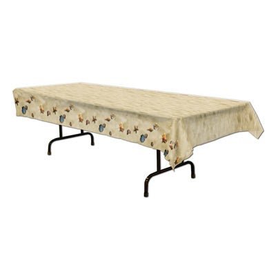 Beistle 57876 Plastic "Beach" Tablecover 54" x 108"