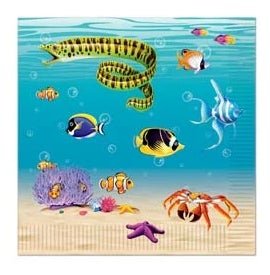 Beistle 58116 Under The Sea Lunch Napkins 16/Pack