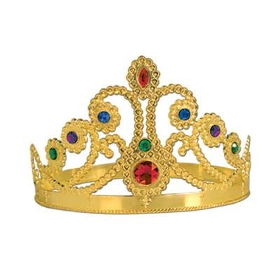Beistle 60251-GD 23-1/2" Gold Tiara