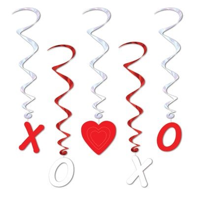 Beistle 70049 Valentine Whirls 40"