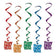 Beistle 80772-ASST 33" Happy New Year Whirls 5/Pack