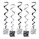 Beistle 80772-BKS 33" Happy New Year Whirls 5/Pack