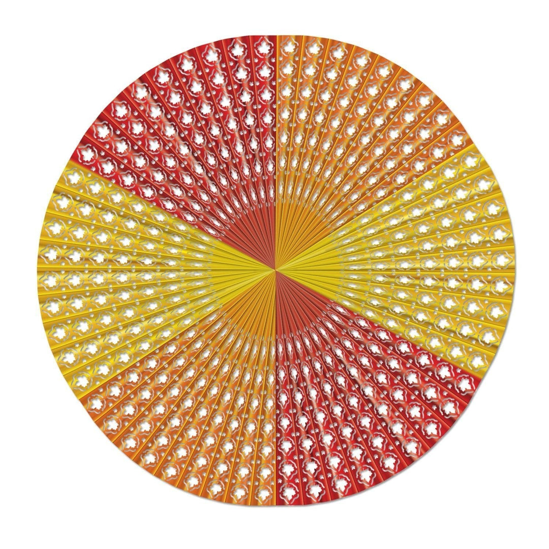 Beistle 90448 48" Metallic Leaves Fan