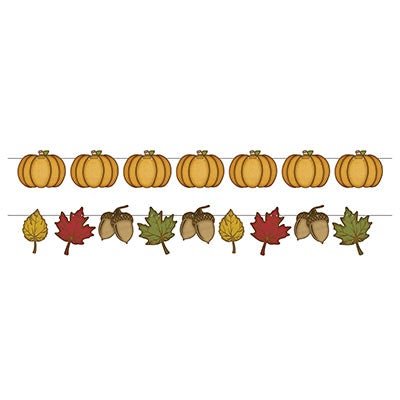 Beistle 90754 Rustic Fall Streamer Set