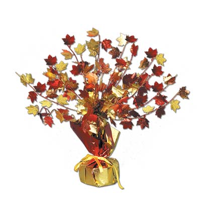 Beistle 90805 15" Autumn Leaves Gleam N Burst Centerpiece (90805)