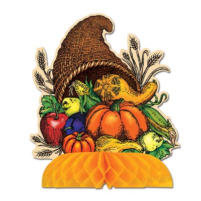 Beistle 99112 Cornucopia Centerpiece 9"