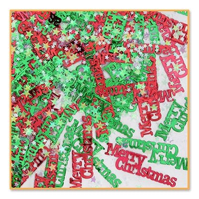 Beistle CN164 Fanci-Fetti Merry Christmas .5 oz