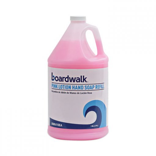 Boardwalk Mild Cleansing Cherry Scent Pink Lotion Soap Gallon