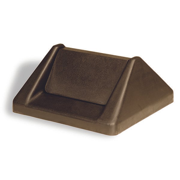 Continental Brown Square Swing Top Lid for 25 And 32 Gallon Containers (T1600BN)