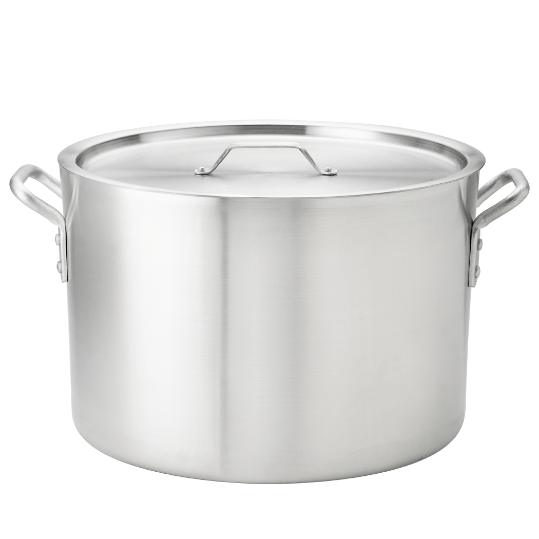 Browne 5813334 Aluminum Sauce Pot with Lid 34 Qt