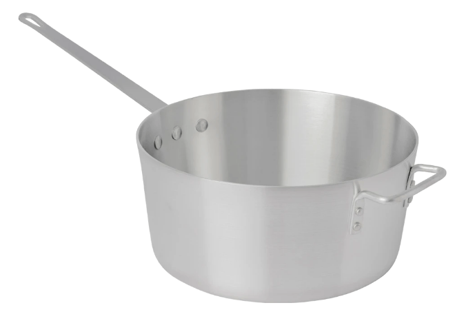Browne Foodservice 5813908 Standard Weight Aluminum Tapered Sauce Pan 8.5 qt