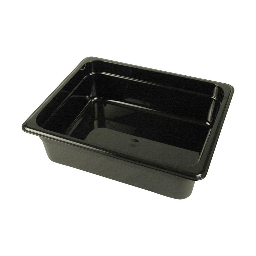 Cambro Camwear 24CW110 1/2 Size 4" Black Food Pan