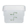 Cambro 2SFSPP-190 2 Qt Green Square Translucent Container