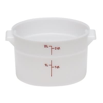 Cambro RFS2 2 Qt Round Container White Poly