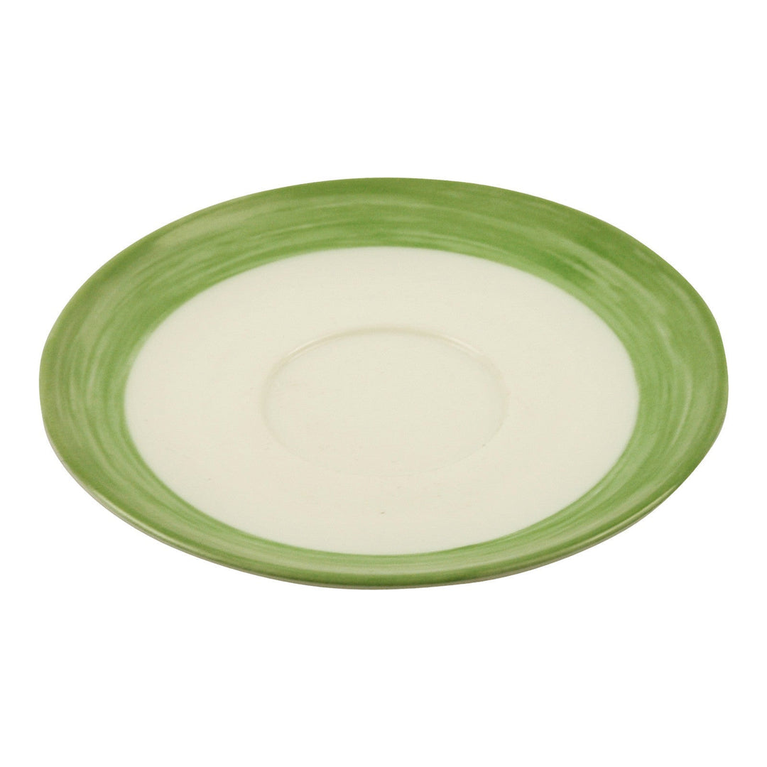 Cardinal C3783 5.5" Saucer Brushed Green Band