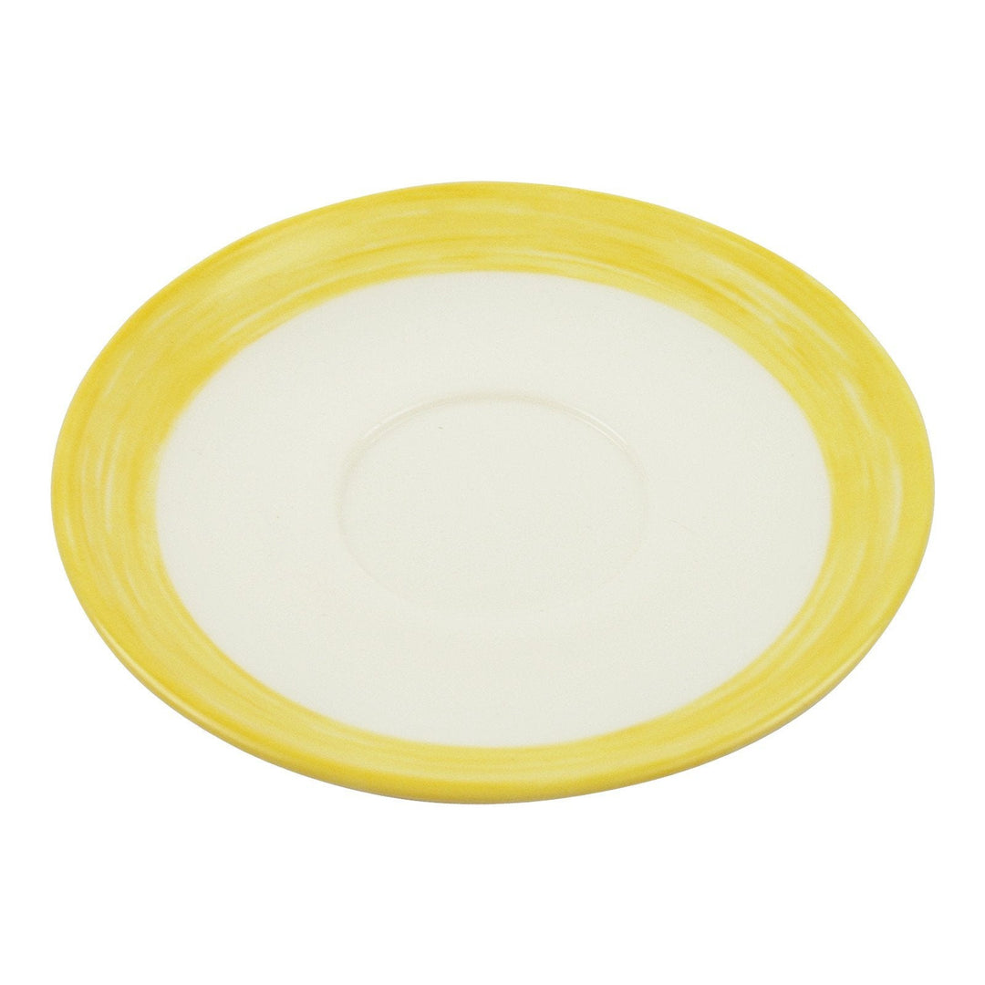 Cardinal C3784 5.5" Saucer Brushed Yellow Band