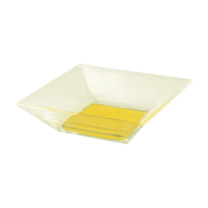 Cardinal D0376 5-1/8" Glass Square Mix Up Lemon Bowl