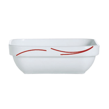 Cardinal D5702 Toronto Red Square Dish 8 oz