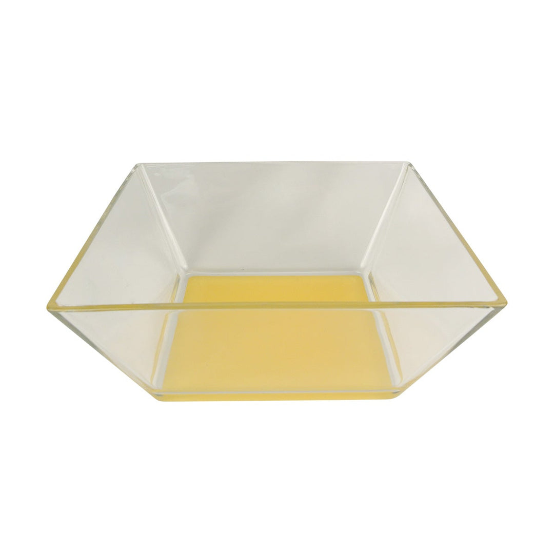 Cardinal D6249 7" Glass Square Mix Up Lemon Bowl