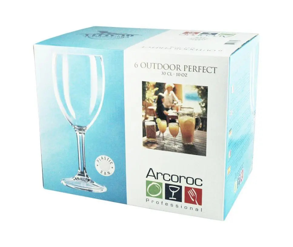 Cardinal E9305 Plastic 10 Oz Wine Goblets 6/Box