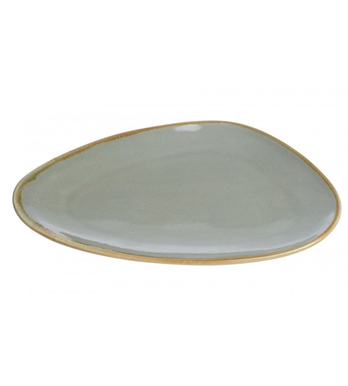 Cardinal FJ047 Terrastone Oval Platter Sage Green 10" x 7"
