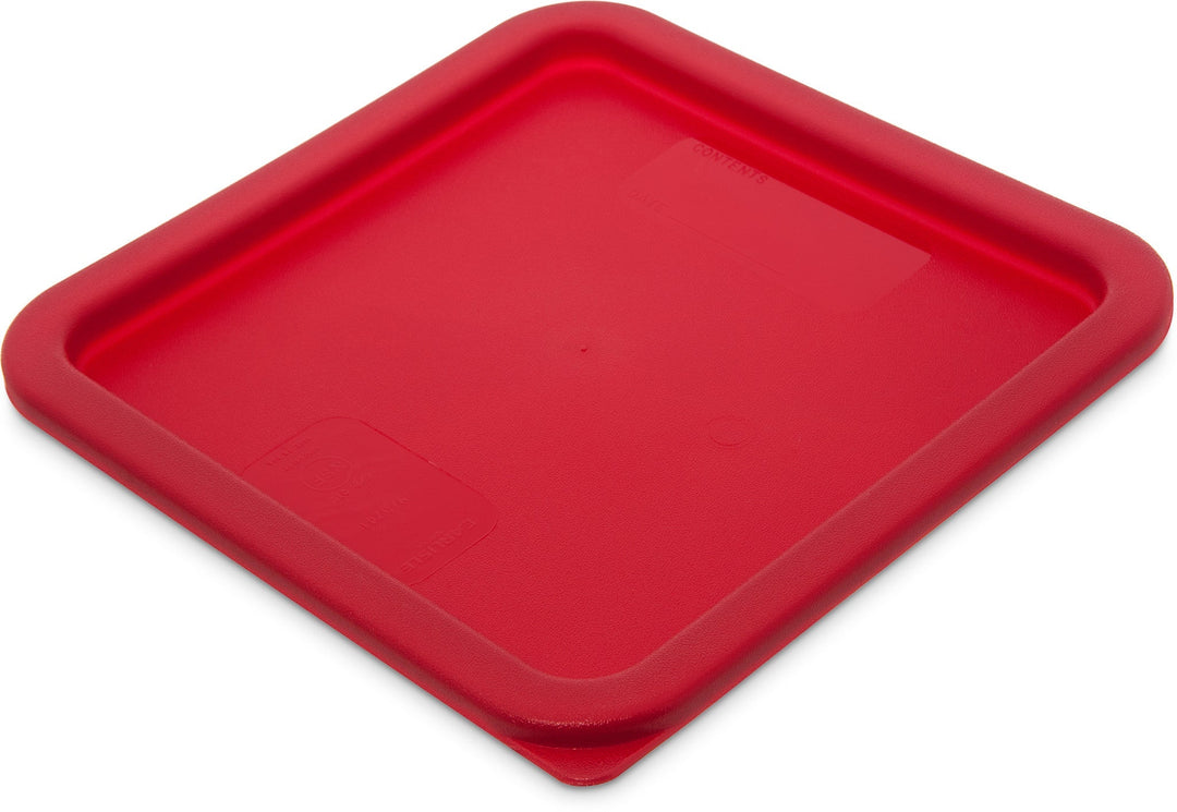 Carlisle 1197105 Red Lid For 6-8 Qt Square Containers